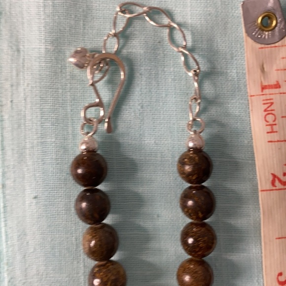 - Vintage Large Healing Stone Necklace Natural Stone Jewelry Statement Piece - Picture 9 of 9